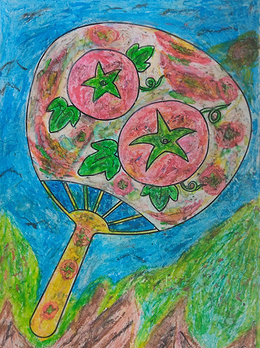 入院中に描いた絵(クレヨン画)